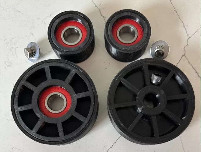 4-Wheel and Tire Set For Rockwell/Delta 1" Belt Sander/Grinder