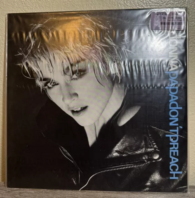 Madonna Papa Don't Preach 12" Single Lp Vinyl  1984