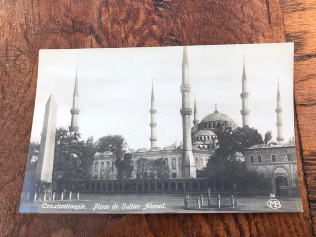 early 1900s postcard . constantinople - place de sultan ahmed