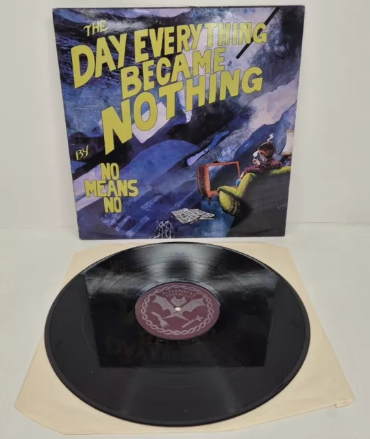 12" Vinyl EP Single Nomeansno The Day Everything Became Nothing Virus 62 EX/EX