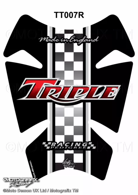 Triumph Speed Street Triple Daytona Motorcycle Tank Pad Motografix Gel Protector