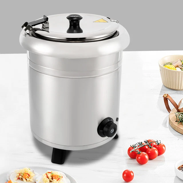 Commercial Electric Soup Stew Kettle Pot Soup Warmer Restaurant Buffet Catering