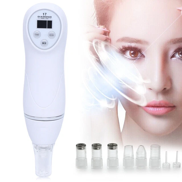 Removedor de espinillas diamante dermoabrasión aspiradora exfoliador piel facial máquina de belleza