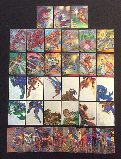 1995 Marvel Flair Insert Cards Holoblast Chromium Comic Card Singles You Choose