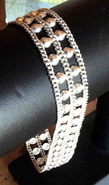 Bracelet Vintage En Argent 925 - Bijou Ancien élégant Et Intemporel