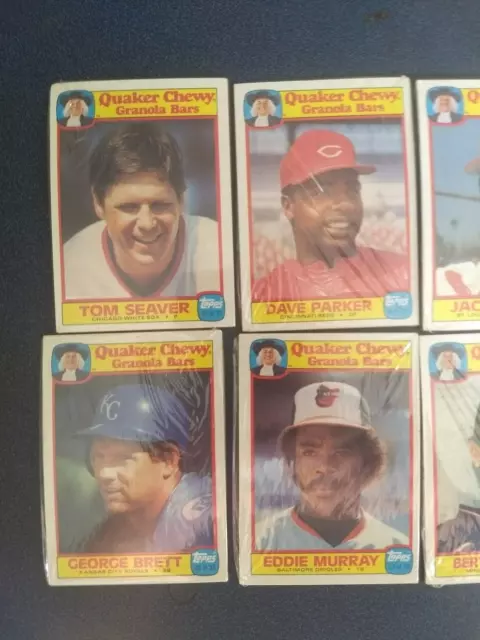 12 unopened packs 1986 Topps Quaker Chewy Granola Baseball MLB RYAN MATTINGLY SE 2