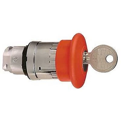 Harmony XB4 - tête bouton arrêt d'urgence - à clé n°421E - rouge - Ø40 - coll...