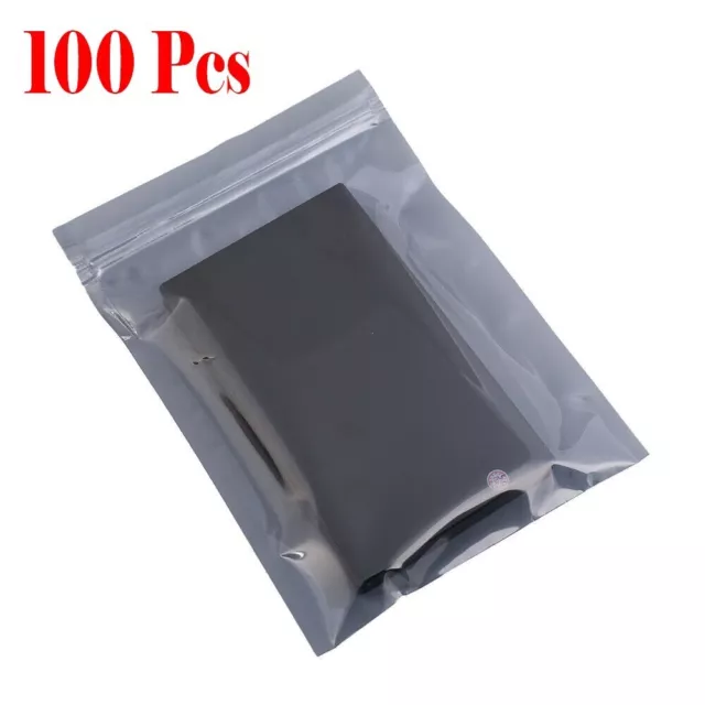 100 x sacs anti-statiques puissants parfaits pour composants et accessoires