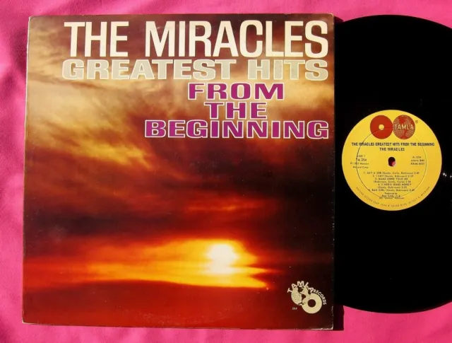 MIRACLES GREATEST HITS FROM THE BEGINNING - Vinyl LP set Tamla 254 globes labels