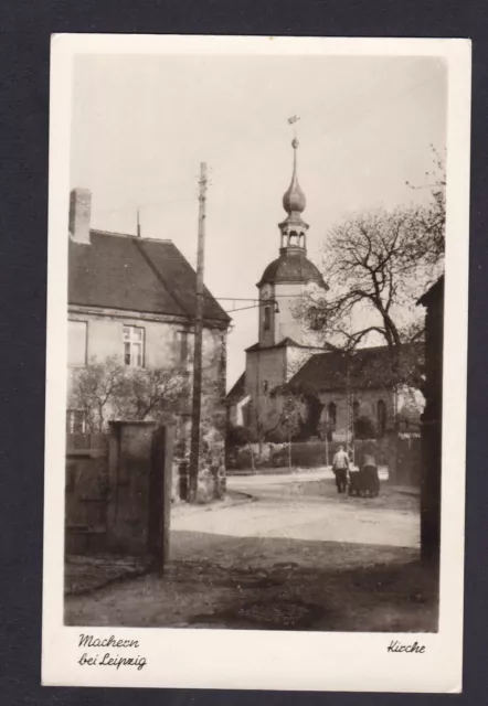 Machern bei Leipzig 1953 Kirche Haus ... / Bennewitz Wurzen Eilenburg