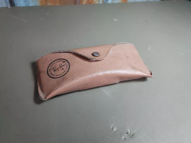 Old B&L Bausch & Lomb RAY-BAN USA Sunglasses Orig Leather Case ONLY