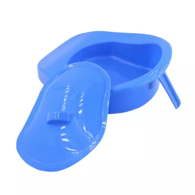 Bedpan Bed Pan with Lid Handle for Bedridden Patient Anti-Spill Lightweight