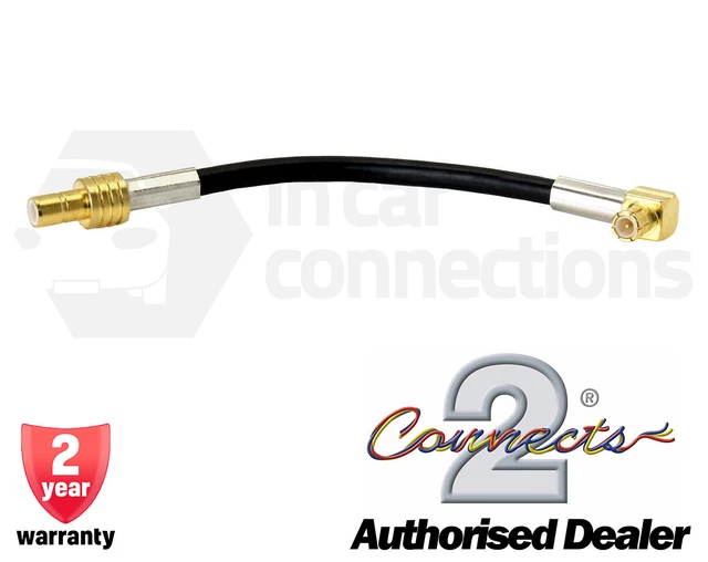 DAB CAR RADIO aerial antenna adapter cable lead Female SMB to MCX Male