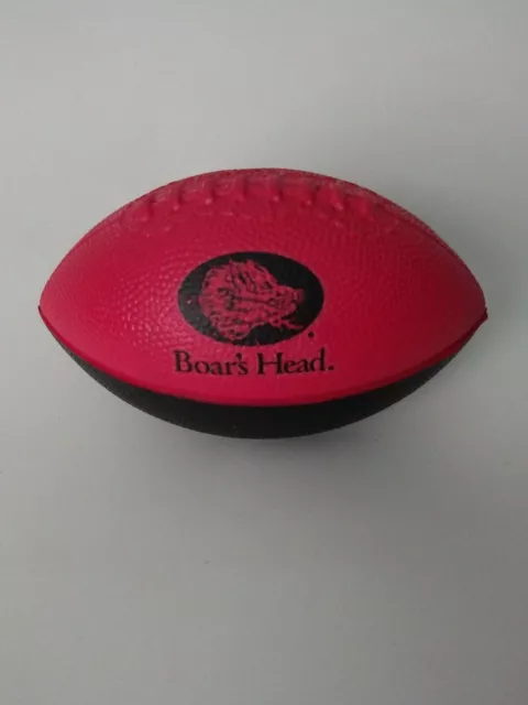 Boar's Head Foam Football Red Black 6.5" NEW