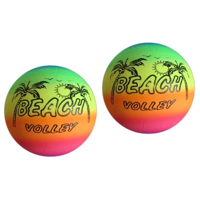 2 pcs Rainbow Balls Inflation Beach Volley for Indoor Playground Outdoor