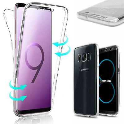 Coque Housse 360 FULL Silicone Tactile Pour Samsung S6 S7 S8 PLUS S9 S10 Note8 9