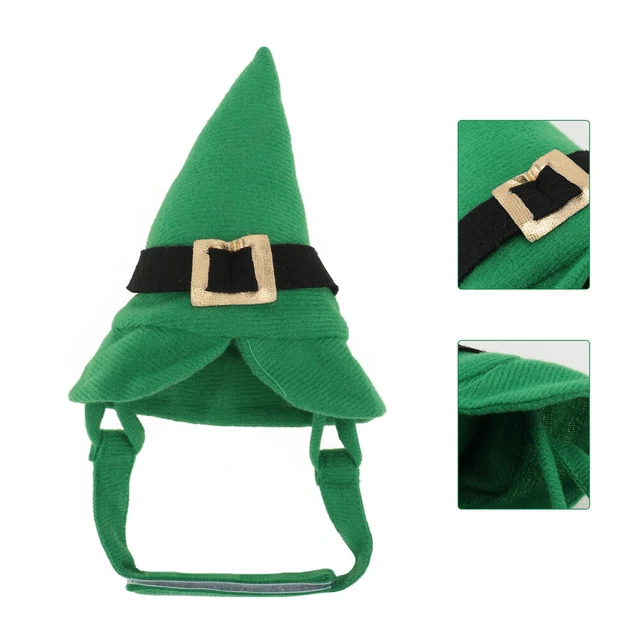 Divertido Cabezal para Mascotas Día de San Patricio Sombrero Auriculares Disfraz Accesorios Foto Profesional