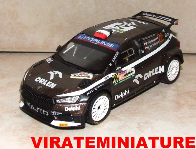 1:43 IXO Skoda Fabia Rally2 Evo #4 – Vainqueur Rallye Barum 2022 Kopecky