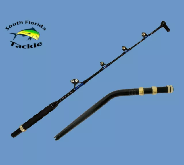 50-80 LB 5' 6 Saltwater Trolling Fishing Rod With Bent Butt and Swivel Tip  $122.84 - PicClick