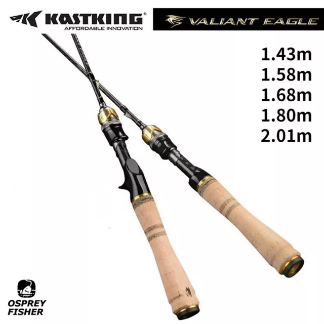 KastKing Zephyr Fishing Spinning Rod Casting Rod Ultralight 2Pcs With Free  Lure