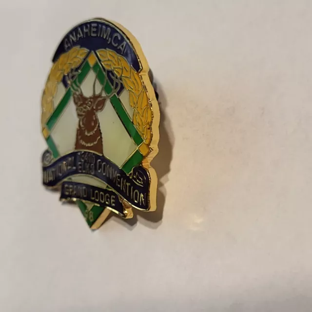 Elks Lodge 134th National Elks Convention Anaheim Grand Lodge Pin 1998 2