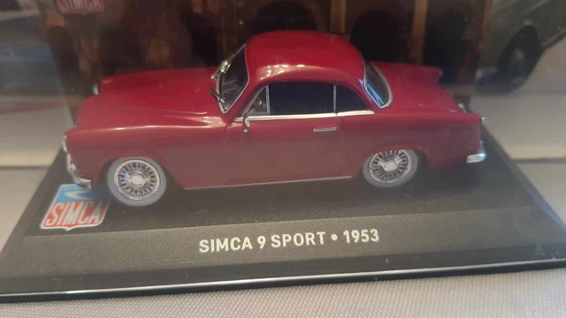 SIMCA 9 SPORT (1953) Ixo (Altaya) 1/43 avec boite - Etat neuf EUR 8,00 ...