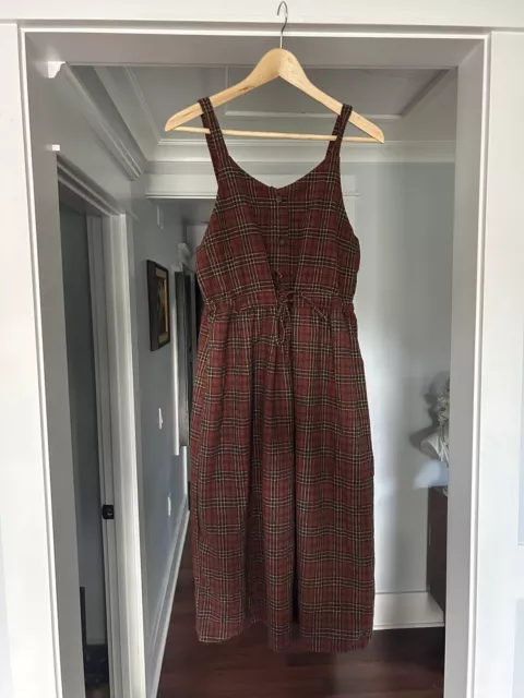 Vintage Handmade Plaid Dress Size:M