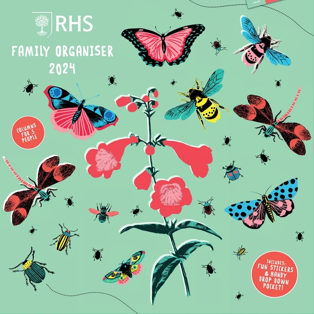 2024 RHS FAMILY Organiser 2024 Family Calendar Square Calendar 11.34