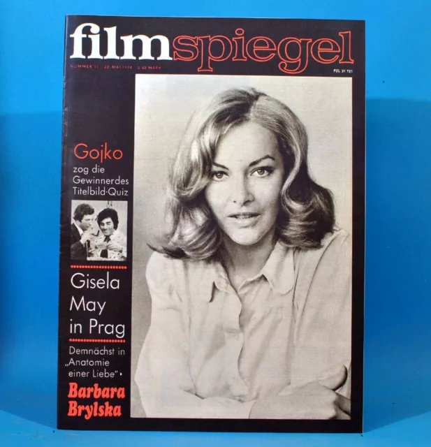 DDR Filmspiegel 11/1974 Barbara Brylska Gojko Mitic Otto Mellies J. Brejchova B