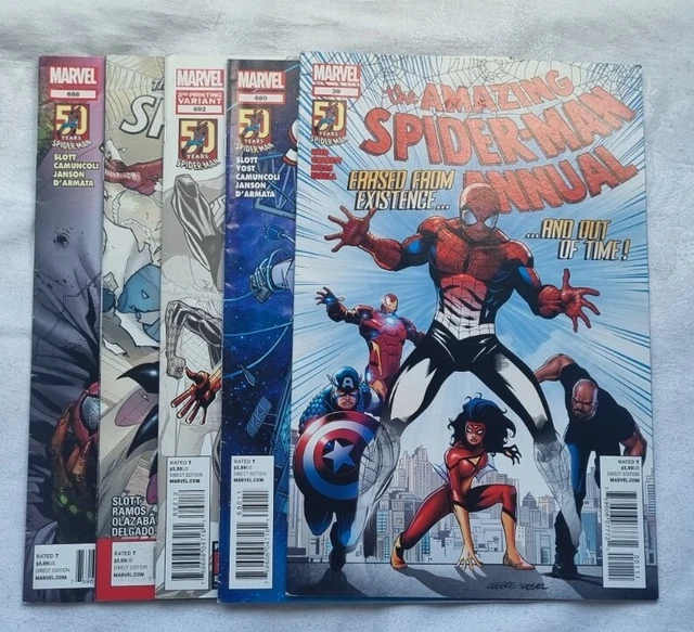 Marvel The Amazing Spiderman Comics X 5