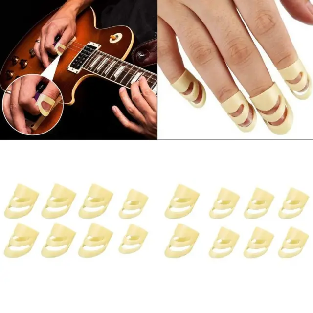 8 pcs Alaska Guitar Picks Adjustable Finger Picks Medium and Large Alaska Picks