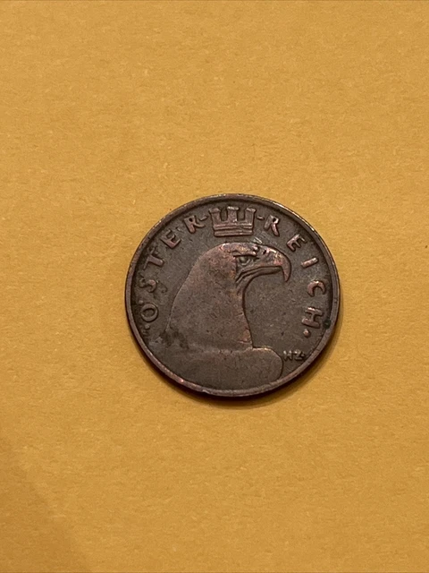 1936 AUSTRIA - 1 GROSCHEN - World Coin 3