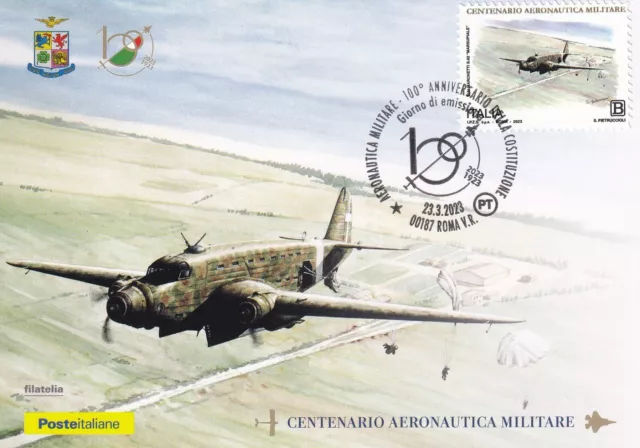 Siai Marchetti Aeronautica Militare Cartolina  Filatelica 2023 Maximum Card