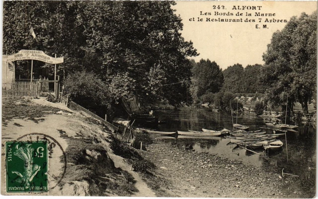 CPA Alfortville Les Bords de la Marne et le Restaurant FRANCE (1338486)