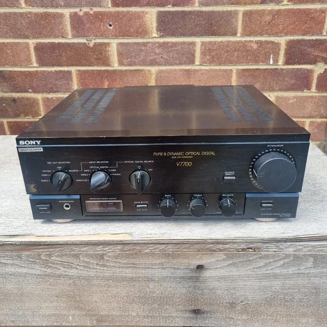 SONY TAV7700 STEREO Integrated Amplifier Dual D/a Converter Optical