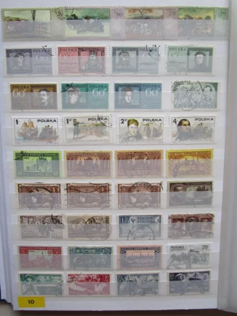 POLEN Briefmarken-Sammlung    164 Stück  BM  T2 auf 6 Fotoseiten zu sehen