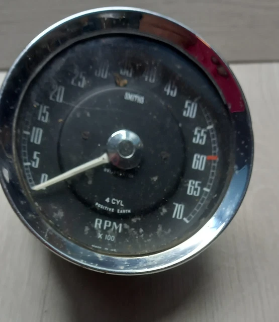 VINTAGE SMITHS REV Counter Gauge Classic Rvi 2423/01 Restoration