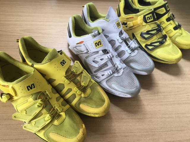 Mavic Rennradschuhe WAHL gelb Zxellium Ex Pro Tour de France weiß Huez