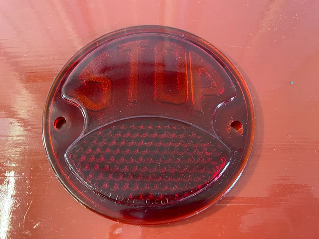 1930 's 1940 's STOP BRAKE TAIL LIGHT LENS GM MOPAR CHEVY BUICK FORD