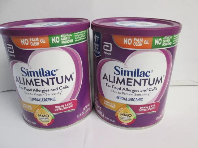 2 - Similac Alimèntum Powder Infant Formula 12.1 oz cans expire NOV 2025