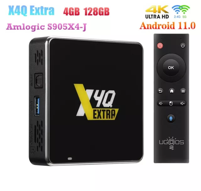 VONTAR X4 Smart TV Box Android 11 Amlogic S905X4 Max 4GB 128GB 1000M Dual  Wifi 4K 60fps AV1 Media Player 32GB 64GB Set Top Box
