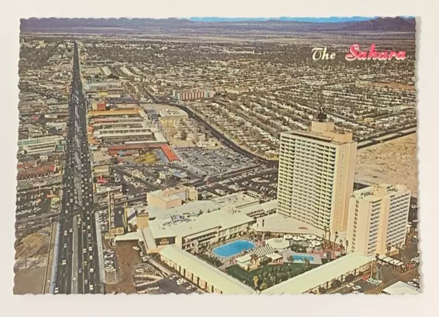 Hotel Sahara Las Vegas Nevada Aerial View Postcard