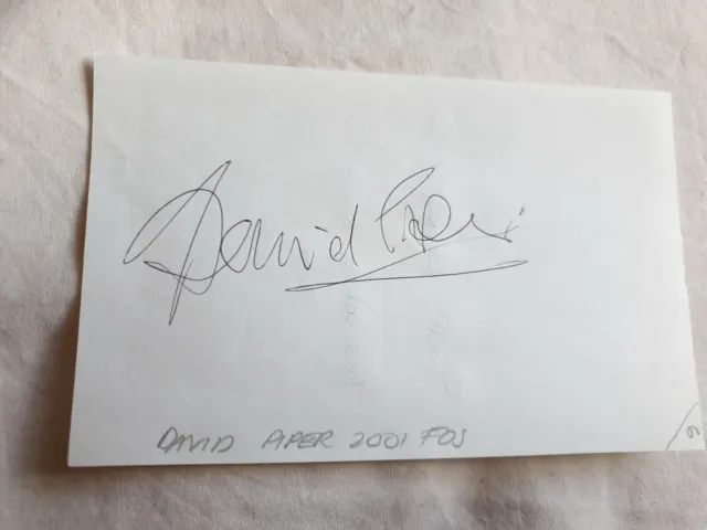 David Piper Le Mans Ferrari Driver Hand Signed Signature Autograph Goodwood FOS