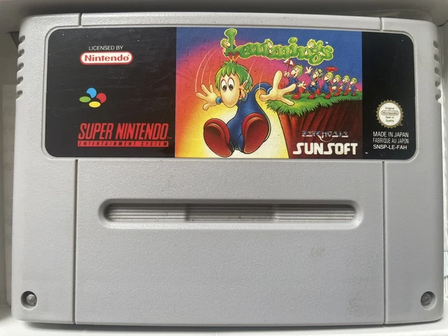 LEMMINGS  - SUPER NINTENDO. FR sans notice 2