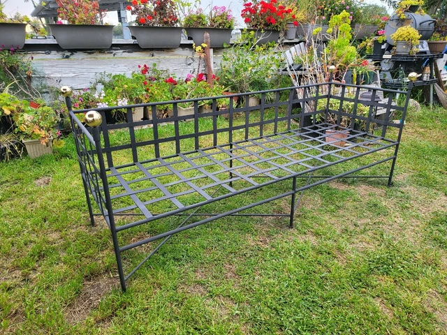 JANUS ET CIE MARIO PAPPERZINI STYLE CHAIR Garden Patio TUXEDO Sofa Wrought Iron