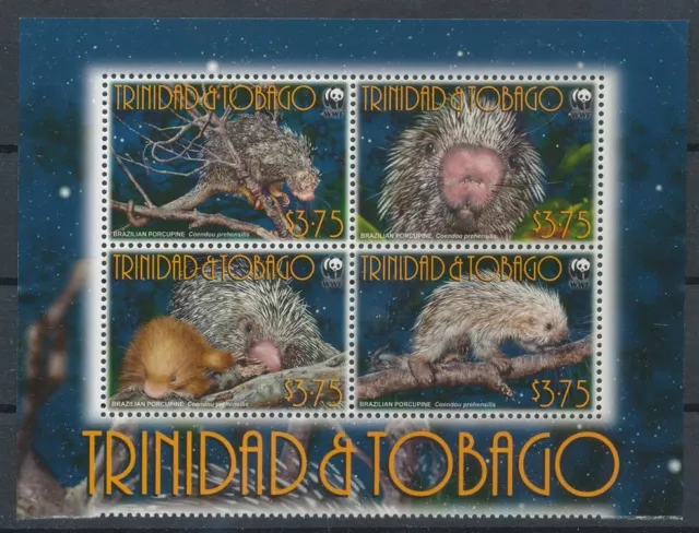 738315) Trinidad und Tobago 4erBlock Nr.955-958** WWF Greifstachler