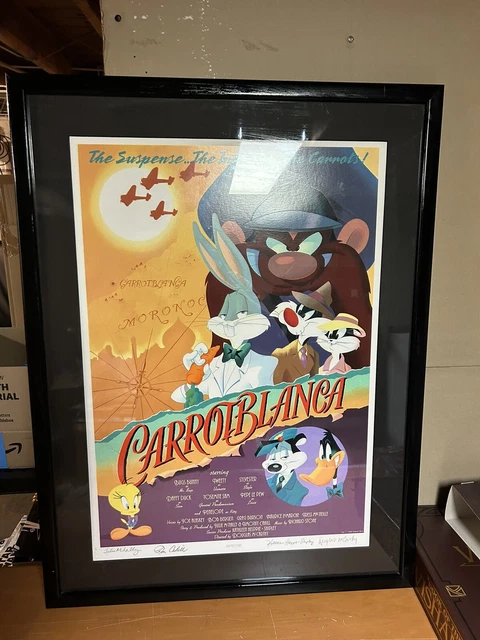 Looney Tunes-CarrotBlanca Framed Print Warner Bros Store Signed 4x 469/500 LE
