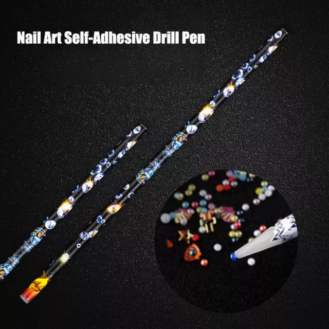 A Dotting Pen Point Drill Crayon Picking Up Pencil for Rhinestone Nail Art T#7H