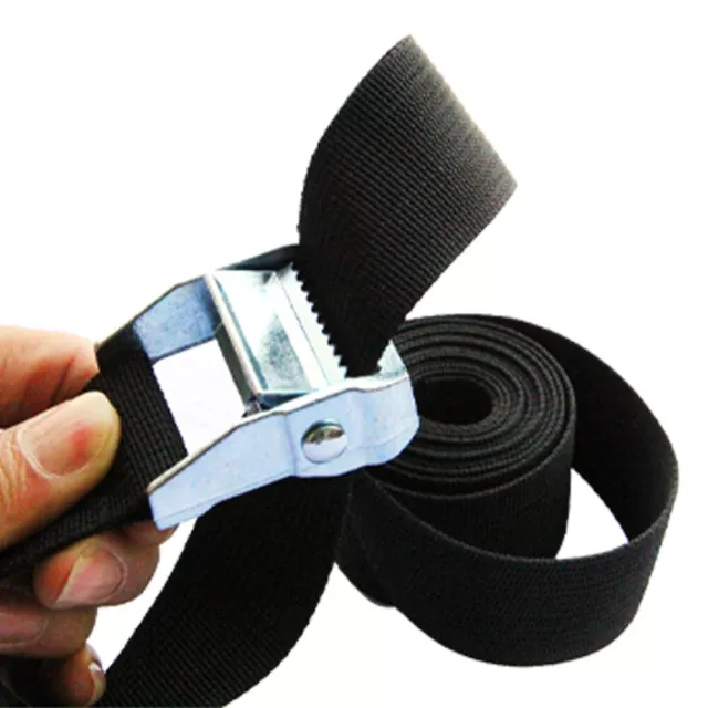 Tie Down Belt Ratchet Strap Heavy Duty Motorcycle Fastening Lashing Car Cargo