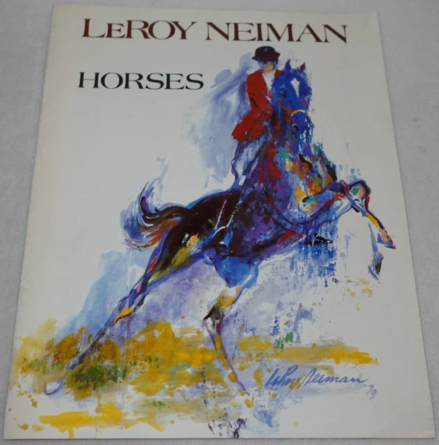 画集：『Horses』by LeRoy Neiman (1979年) 英文 Horses